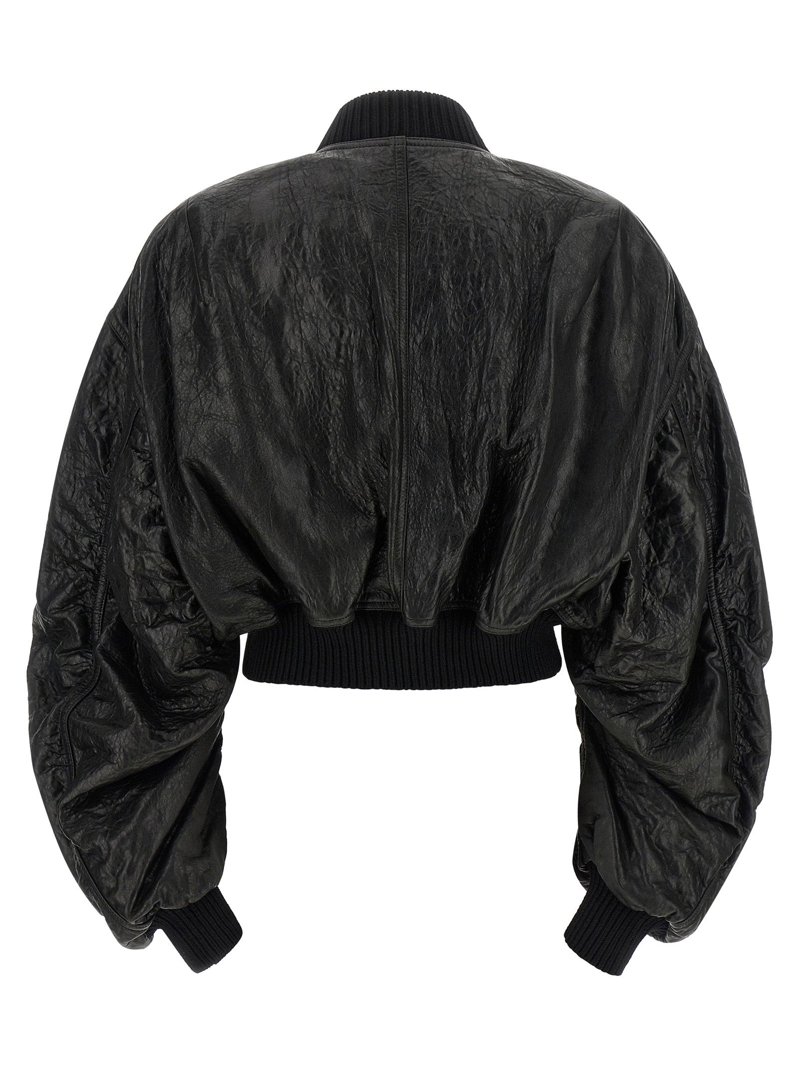 Rick Owens Secchia Cropped Flight Bomber Jacket