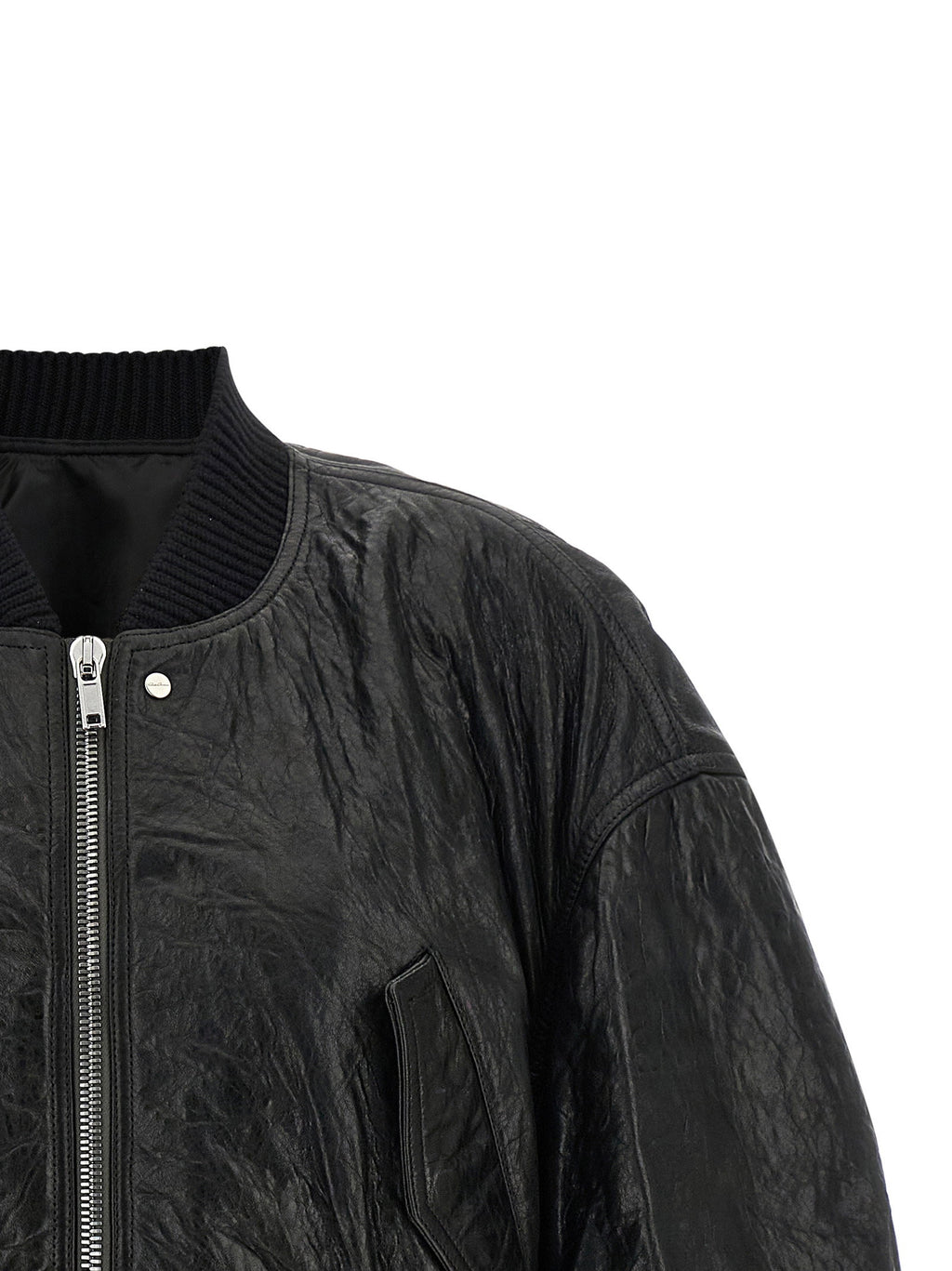 Rick Owens Secchia Cropped Flight Bomber Jacket