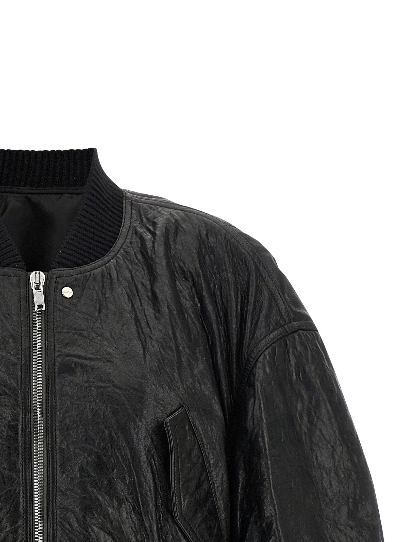 Rick Owens Secchia Cropped Flight Bomber Jacket