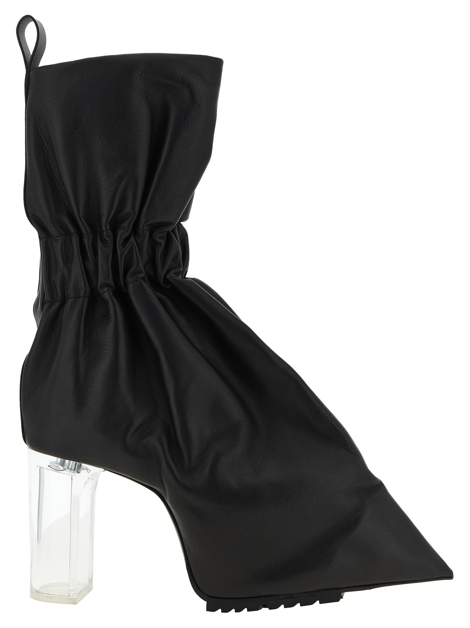 Rick Owens Pull On Cuffed Taquito Ankle Boots