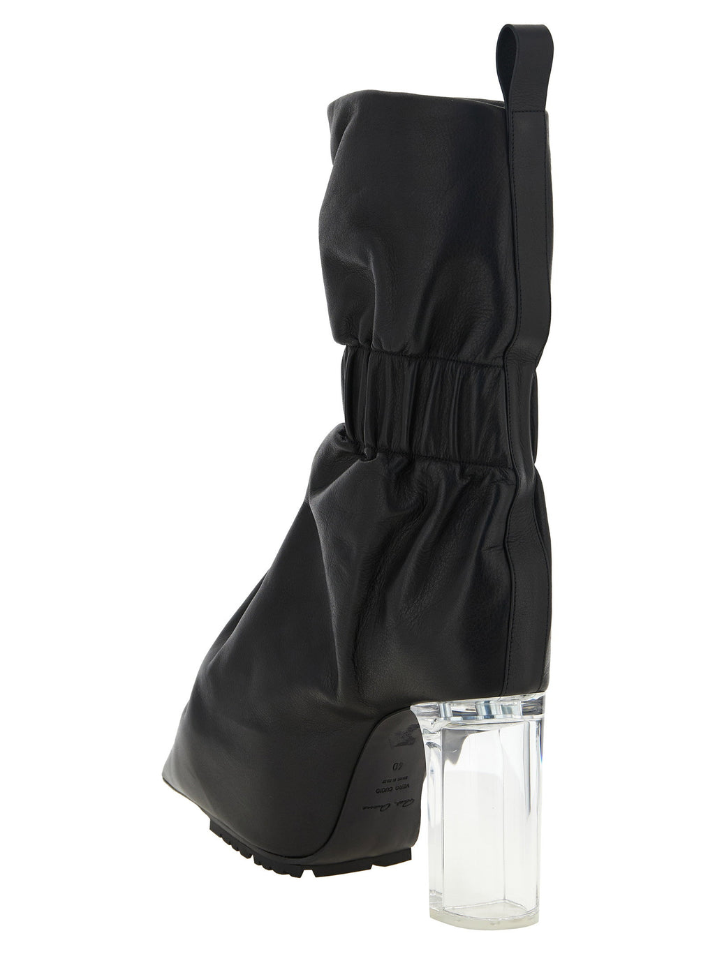 Rick Owens Pull On Cuffed Taquito Ankle Boots