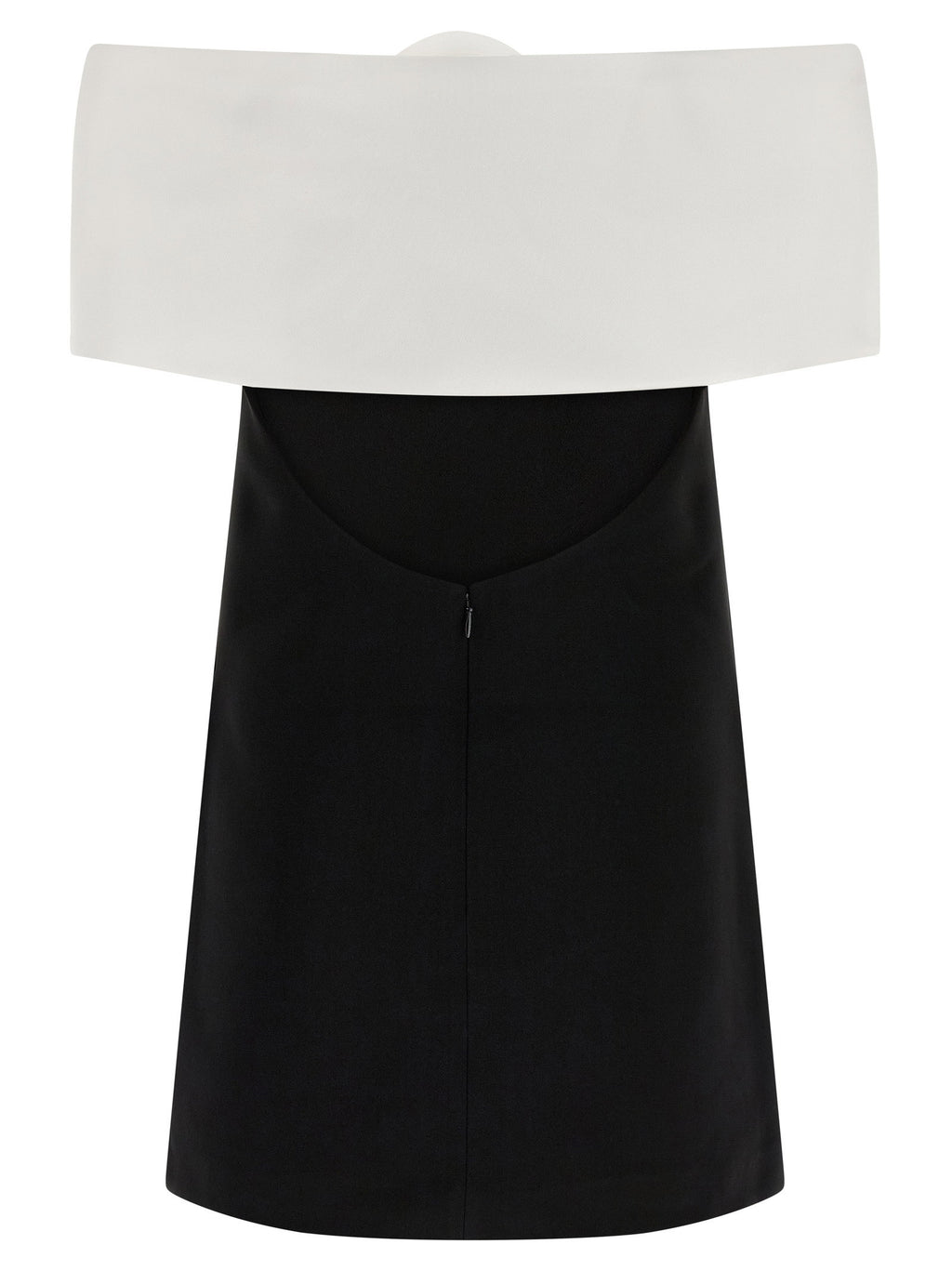 Self-Portrait Black Crêpe Flower Mini Dress
