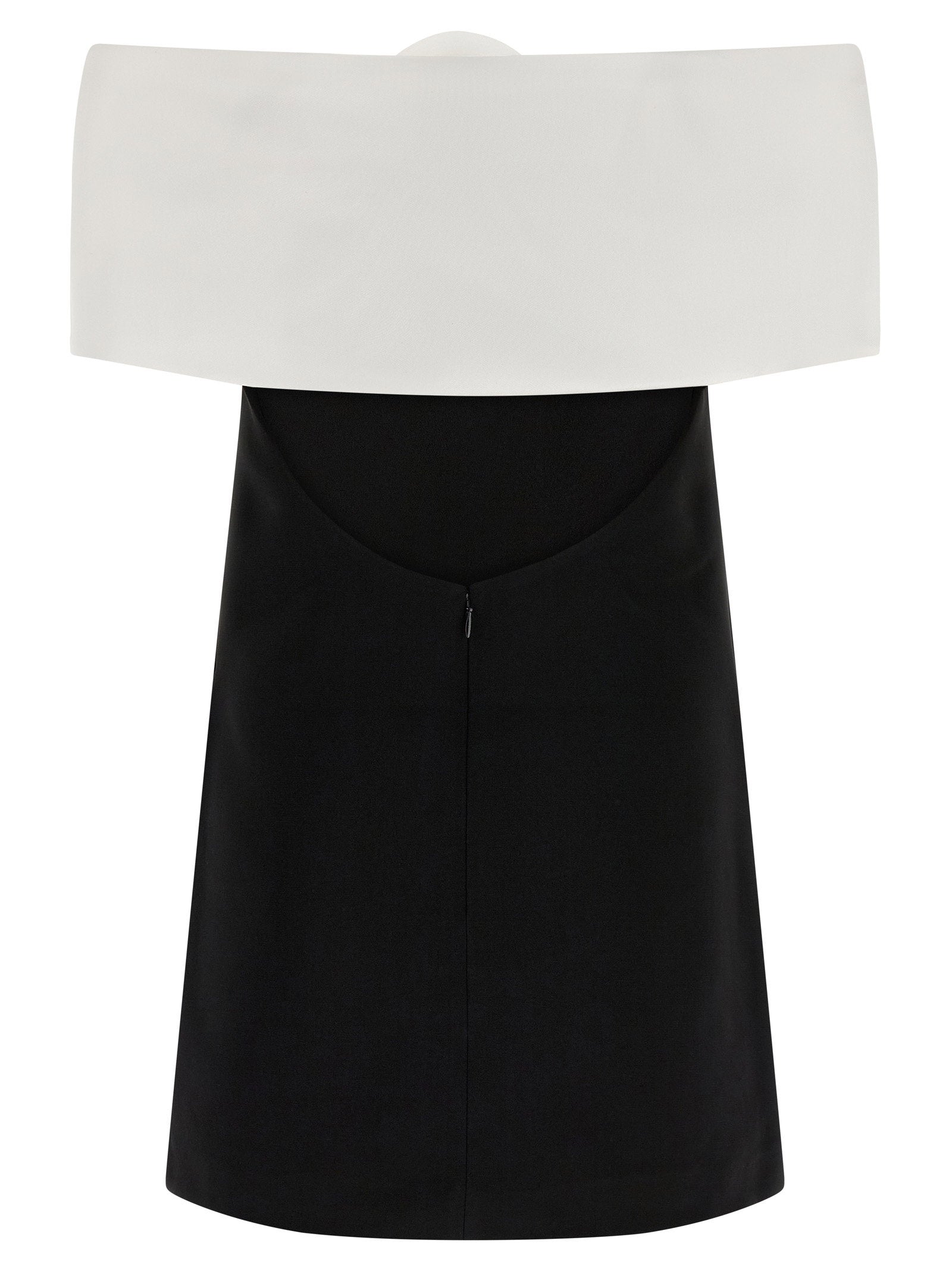 Self-Portrait Black Crêpe Flower Mini Dress