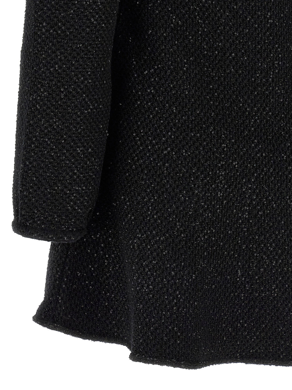 Self-Portrait Black Sequin Knit Mini Dress