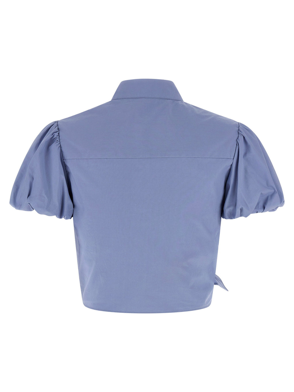 Self-Portrait Blue Cotton Tie Side Top