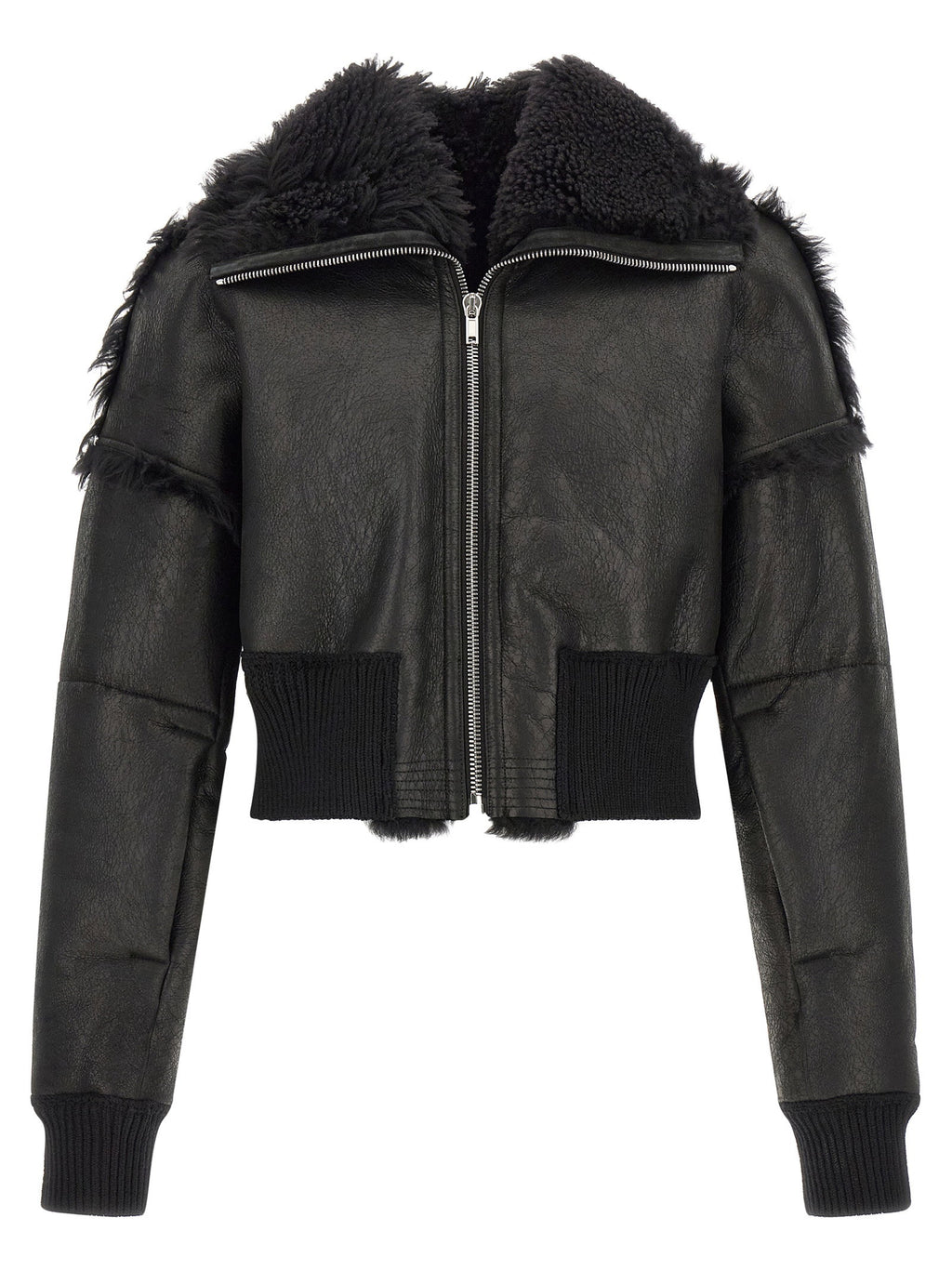 Rick Owens Flight Jkt Cropped Bomber Jacket