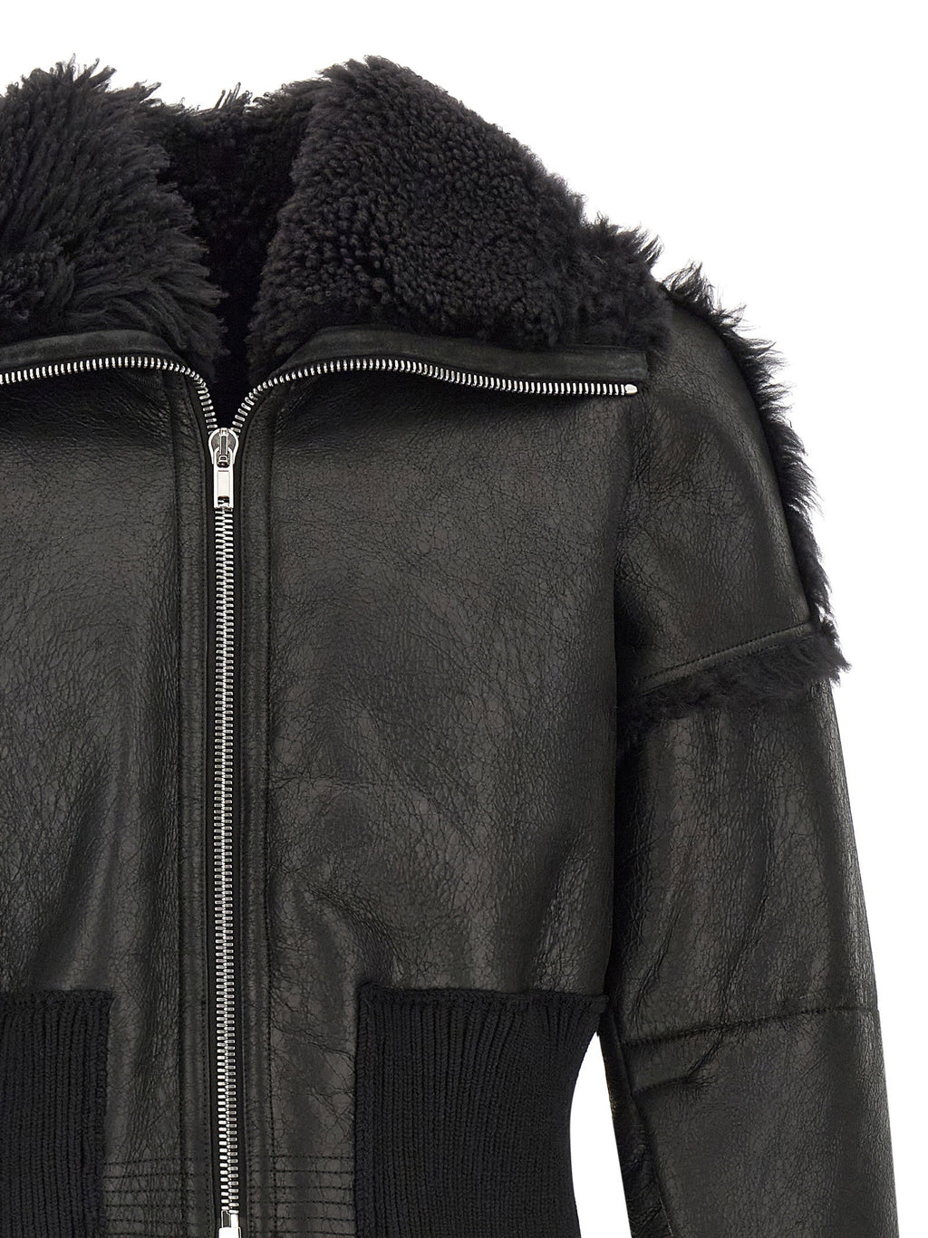 Rick Owens Flight Jkt Cropped Bomber Jacket