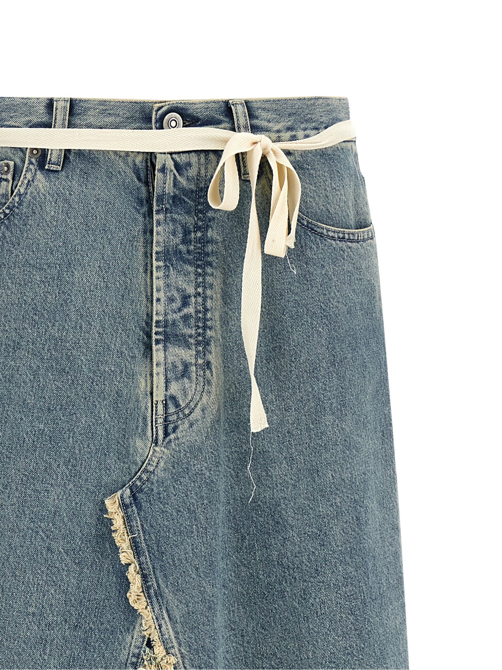Maison Margiela Raw Hem Denim Skirt