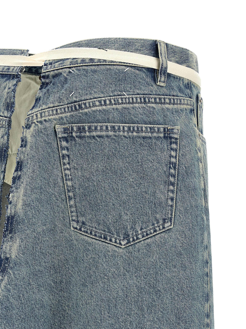 Maison Margiela Raw Hem Denim Skirt