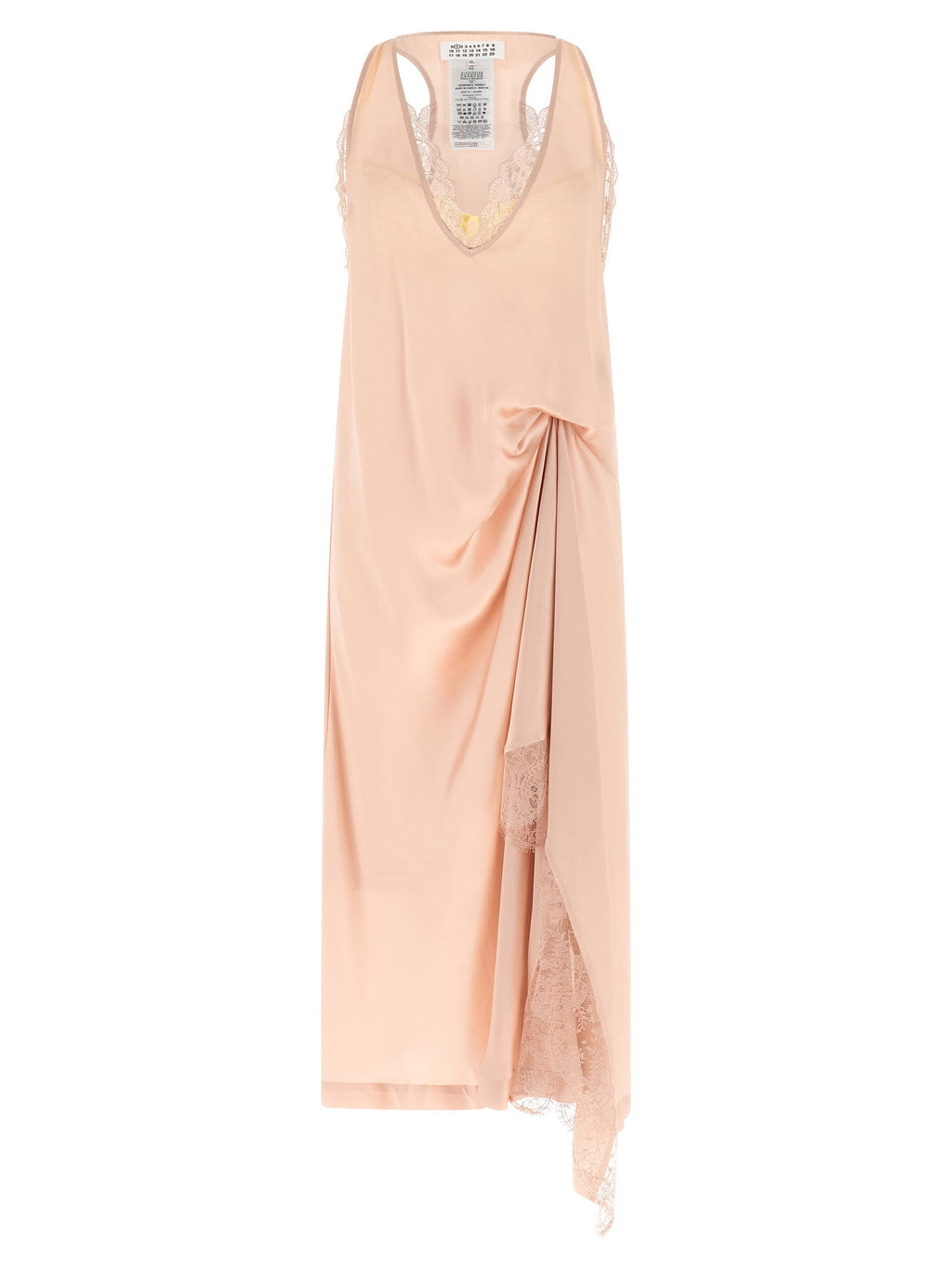 Maison Margiela Silk Lace Slip Midi Dress Dress