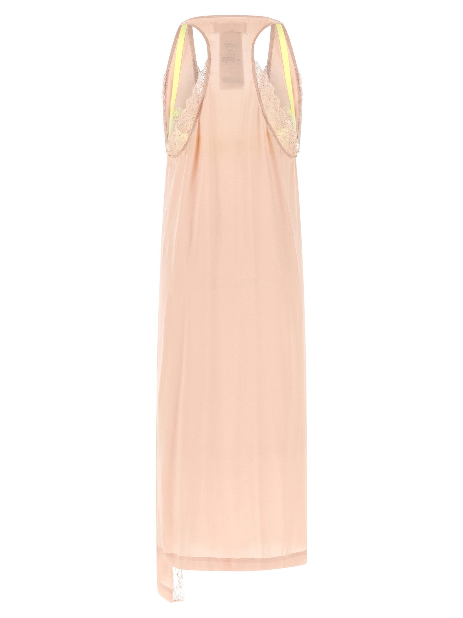 Maison Margiela Silk Lace Slip Midi Dress Dress