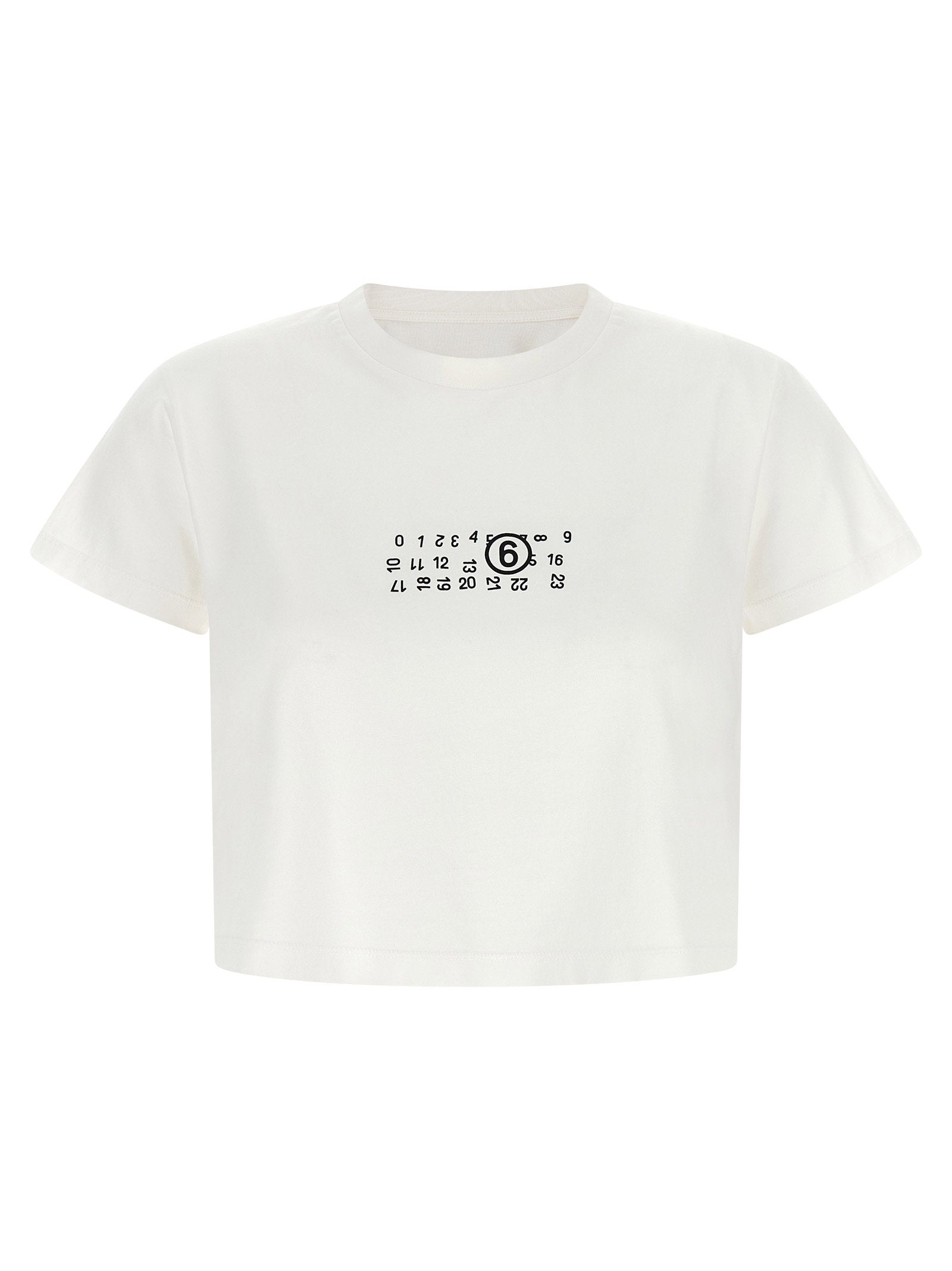 Mm6 Maison Margiela Numeric Signature Mm6 Upside Down T-shirt