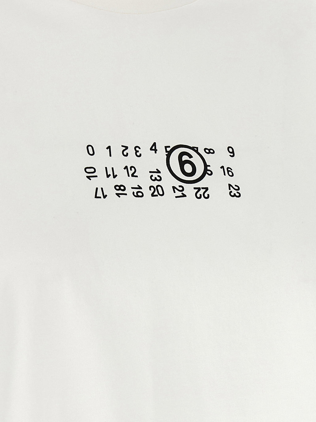 Mm6 Maison Margiela Numeric Signature Mm6 Upside Down T-shirt