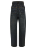 Mm6 Maison Margiela Asymmetrical Structure Jeans