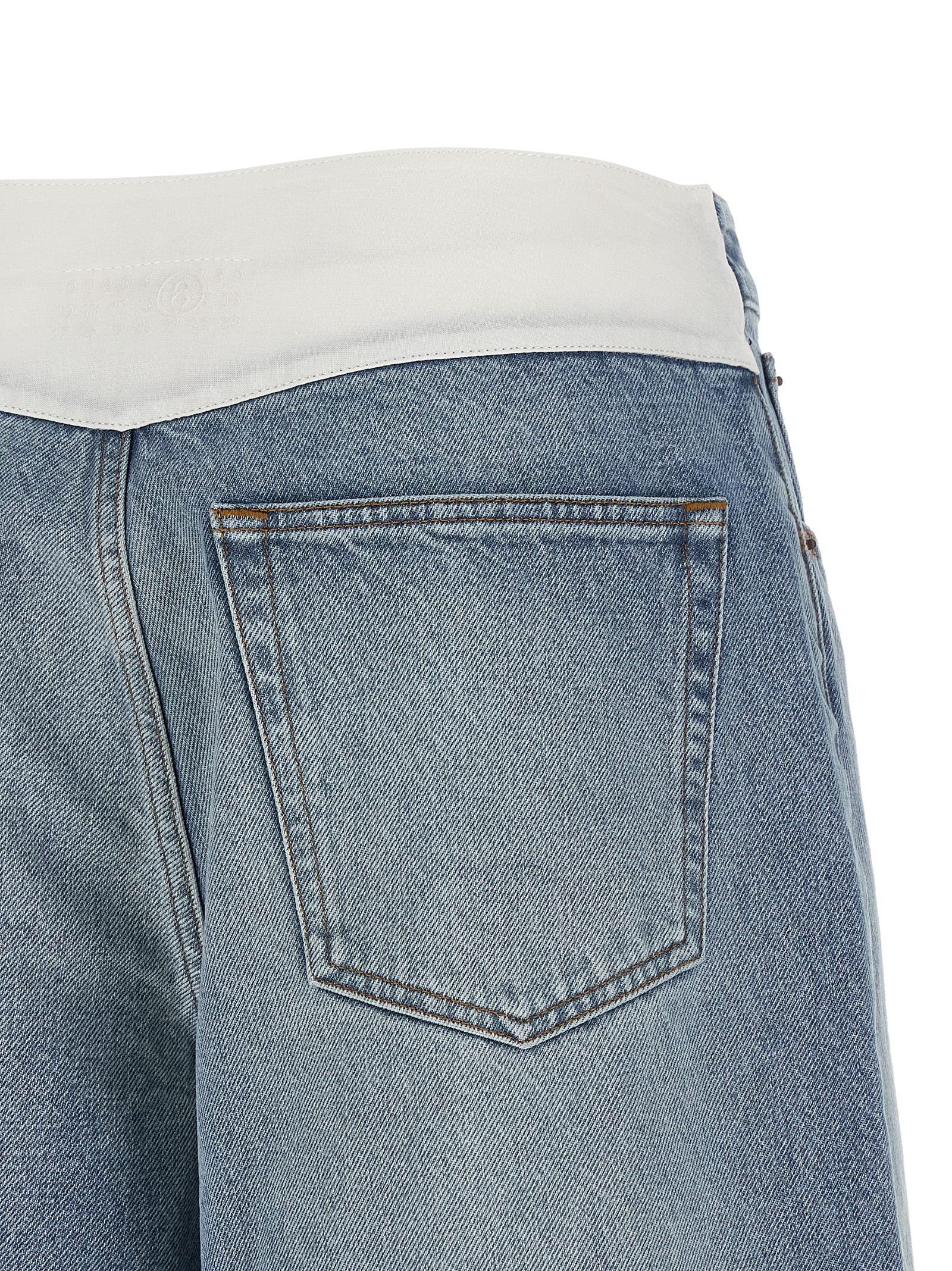 Mm6 Maison Margiela White Carré Bermuda Shorts