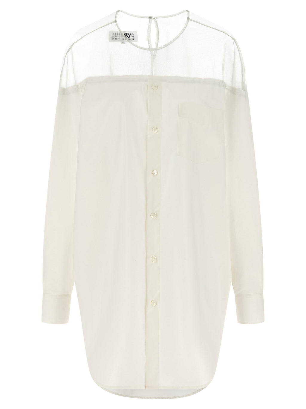 Mm6 Maison Margiela Tulle Insert Shirt