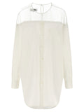 Mm6 Maison Margiela Tulle Insert Shirt