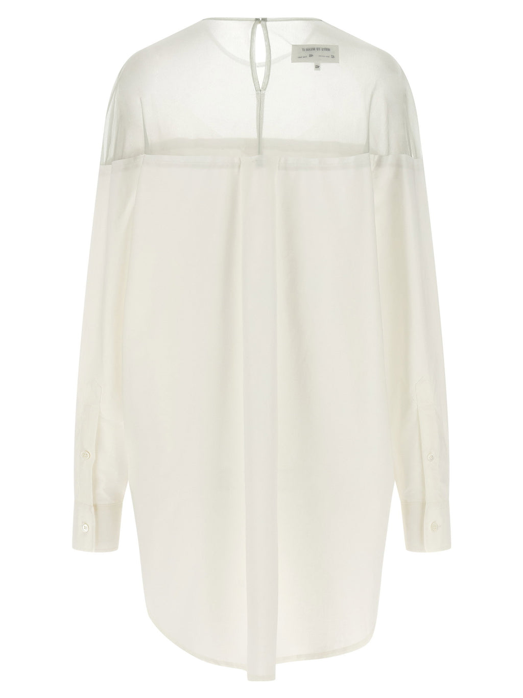 Mm6 Maison Margiela Tulle Insert Shirt