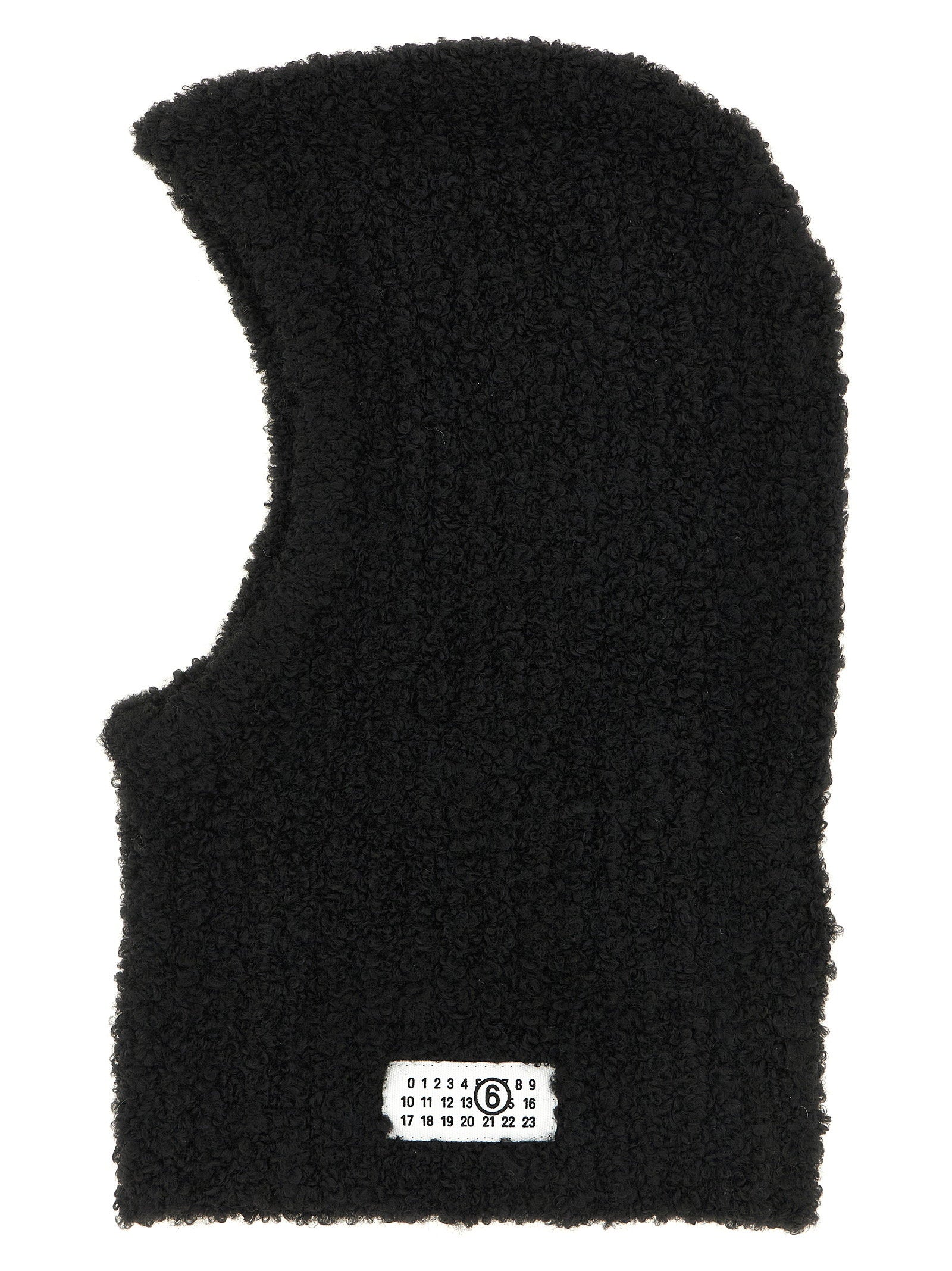 Mm6 Maison Margiela Bouclé Balaclava With Logo