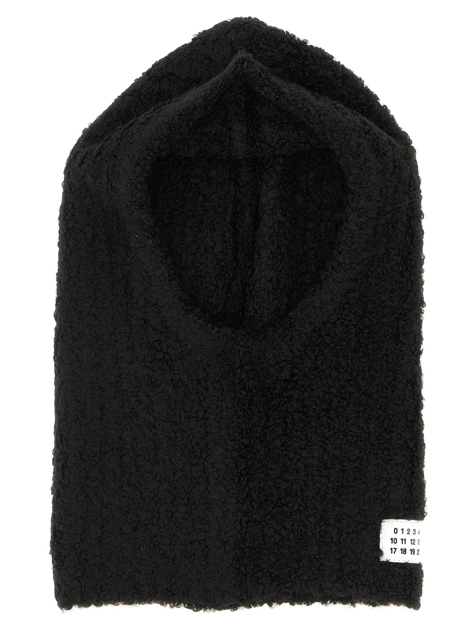 Mm6 Maison Margiela Bouclé Balaclava With Logo