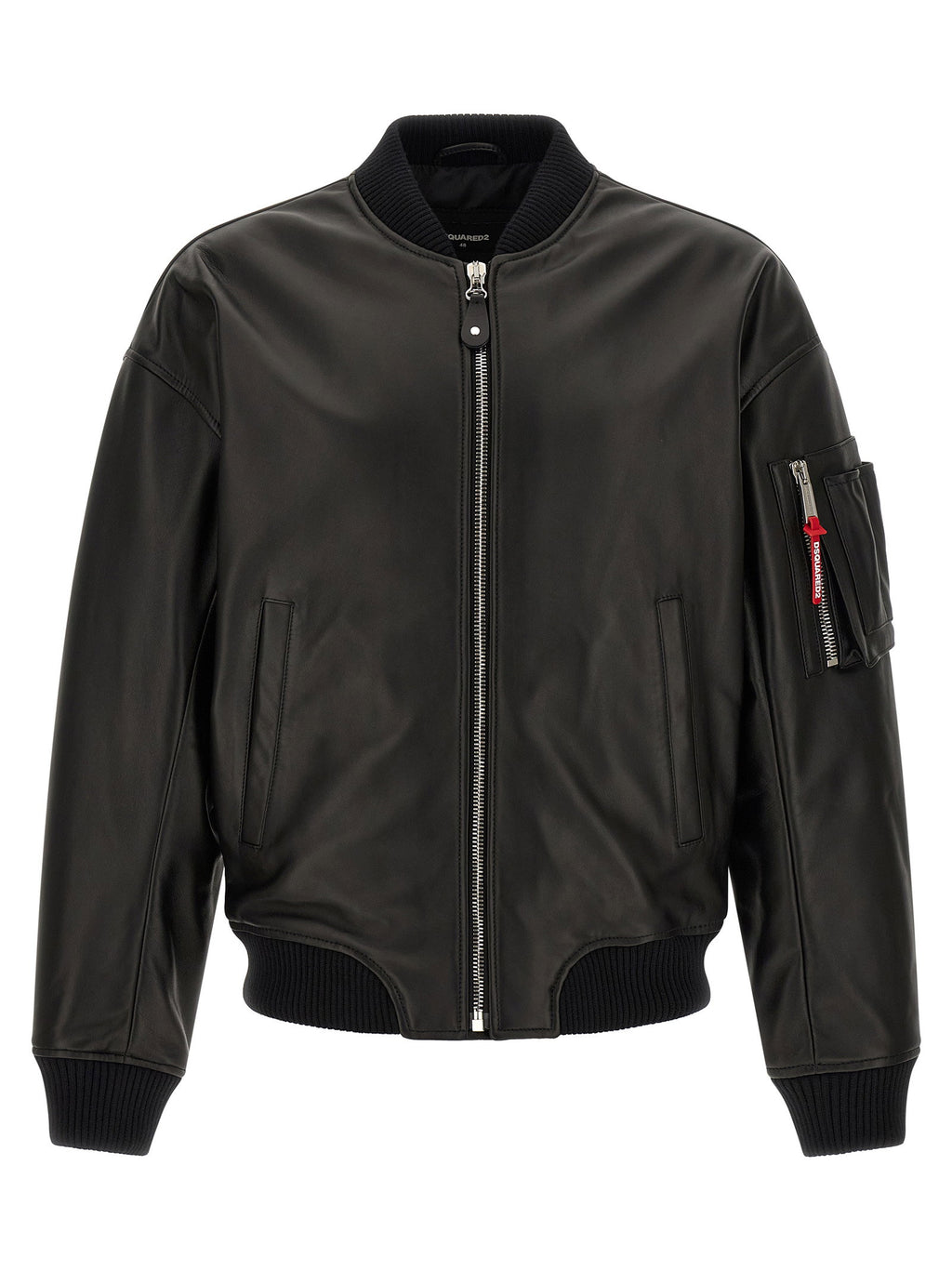 Dsquared2 Leather Bomber Jacket