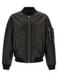 Dsquared2 Leather Bomber Jacket