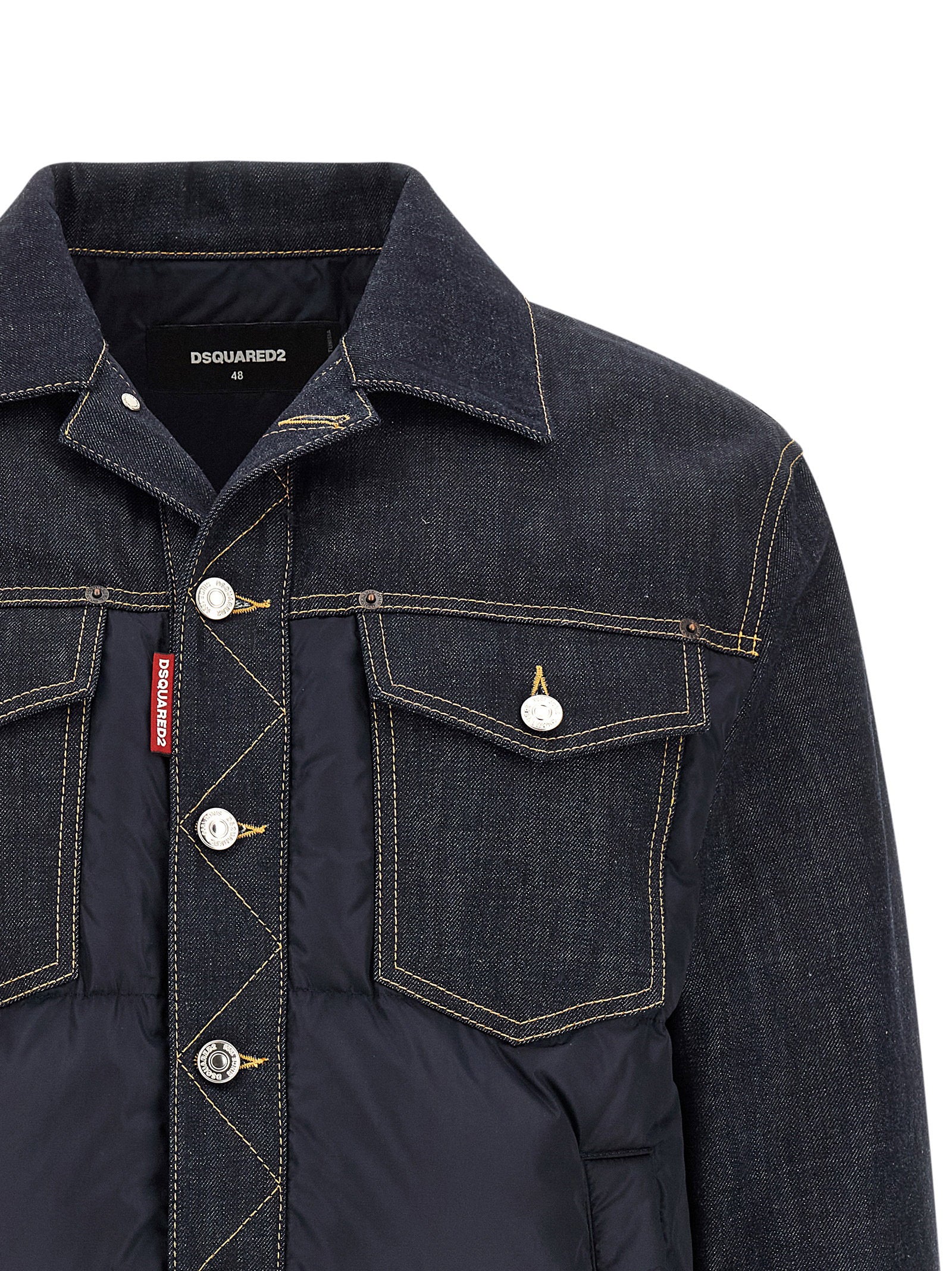 Dsquared2 Padded Hybrid Trucker Jacket