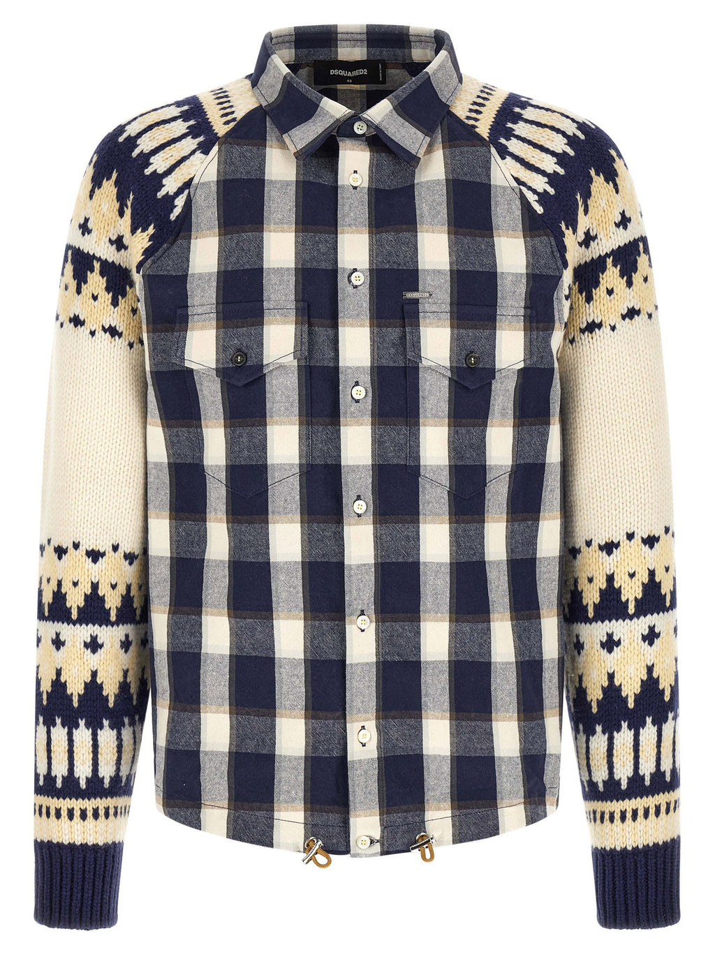 Dsquared2 Classic Check Drawstring Shirt