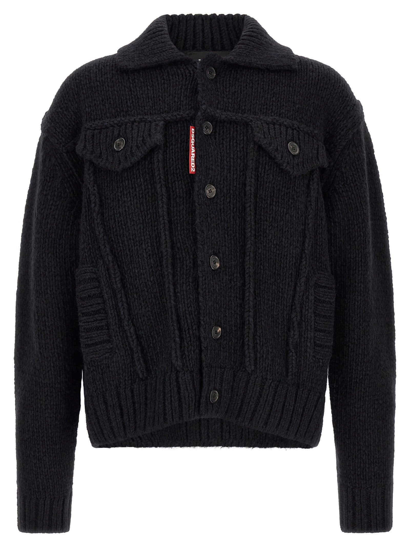 Dsquared2 Logo Patch Cardigan