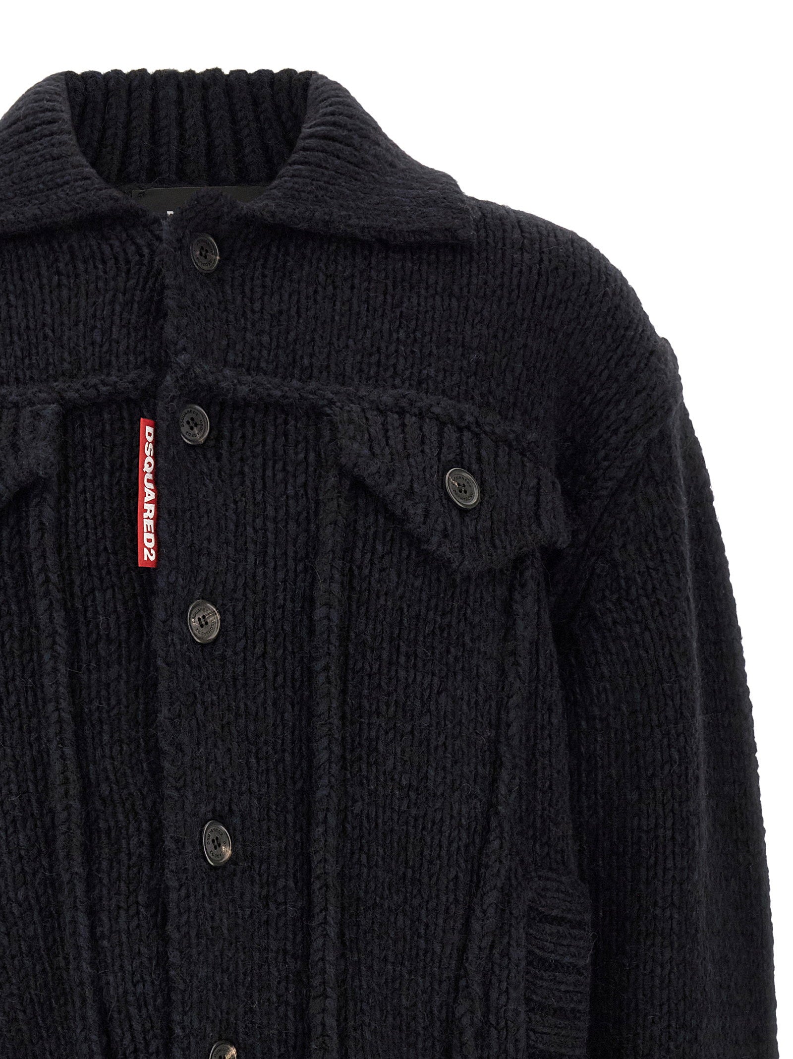 Dsquared2 Logo Patch Cardigan