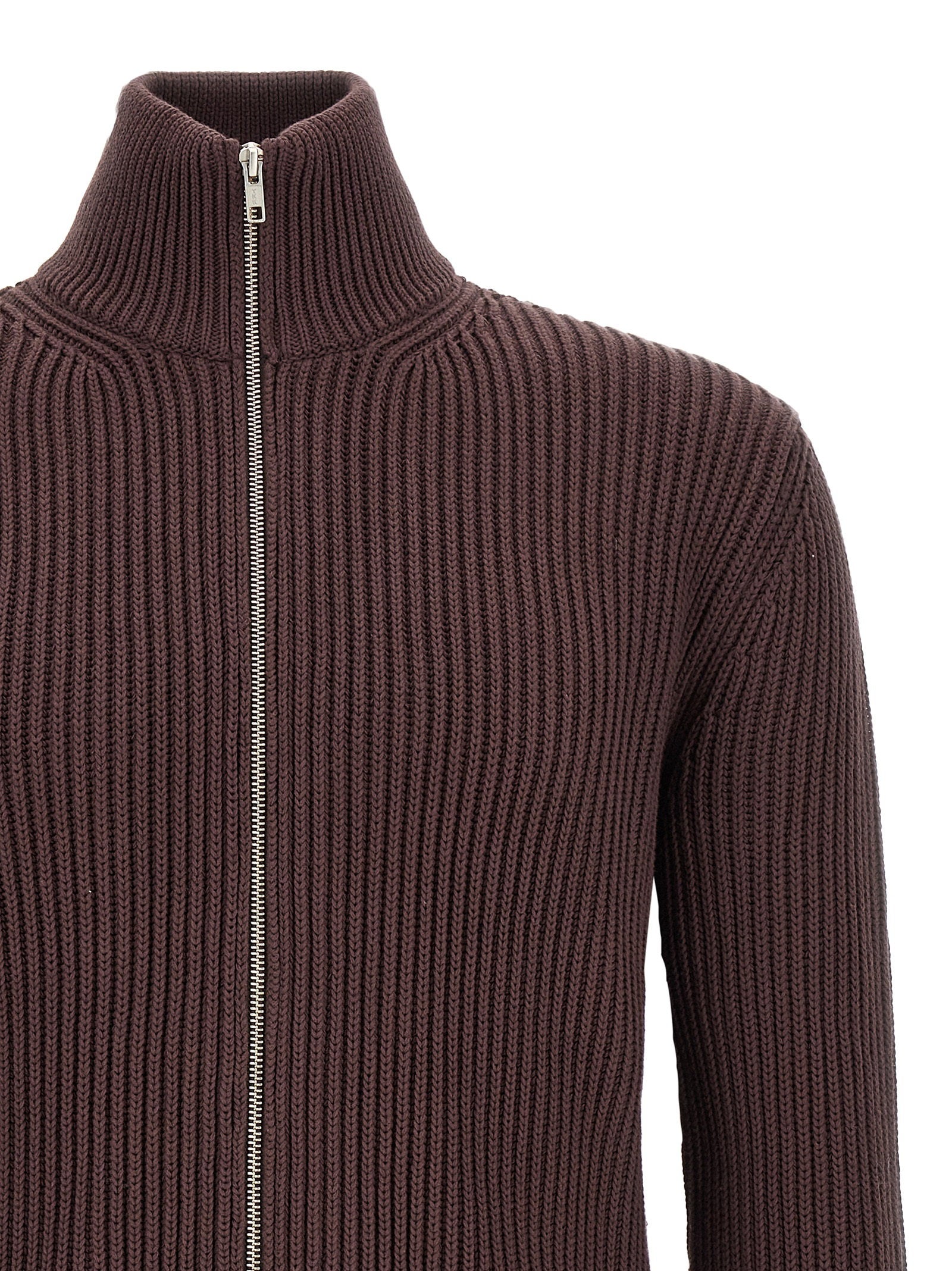 Mm6 Maison Margiela Ribbed Cotton Turtleneck Sweater