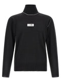 Mm6 Maison Margiela Turtleneck Sweater With Contrast Stitching