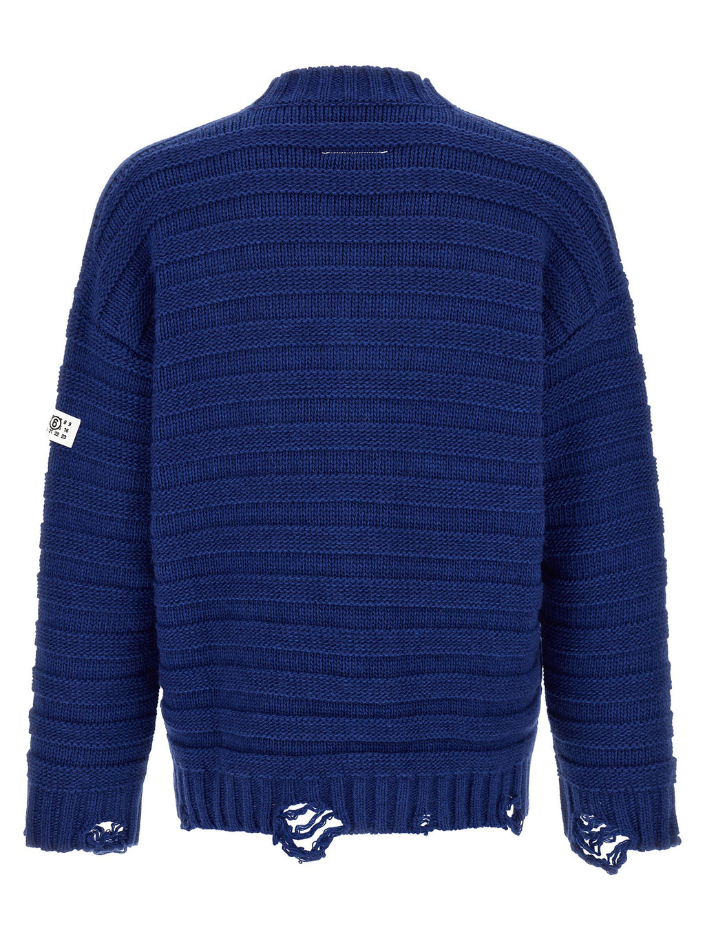 Mm6 Maison Margiela Distressed Wool Cardigan