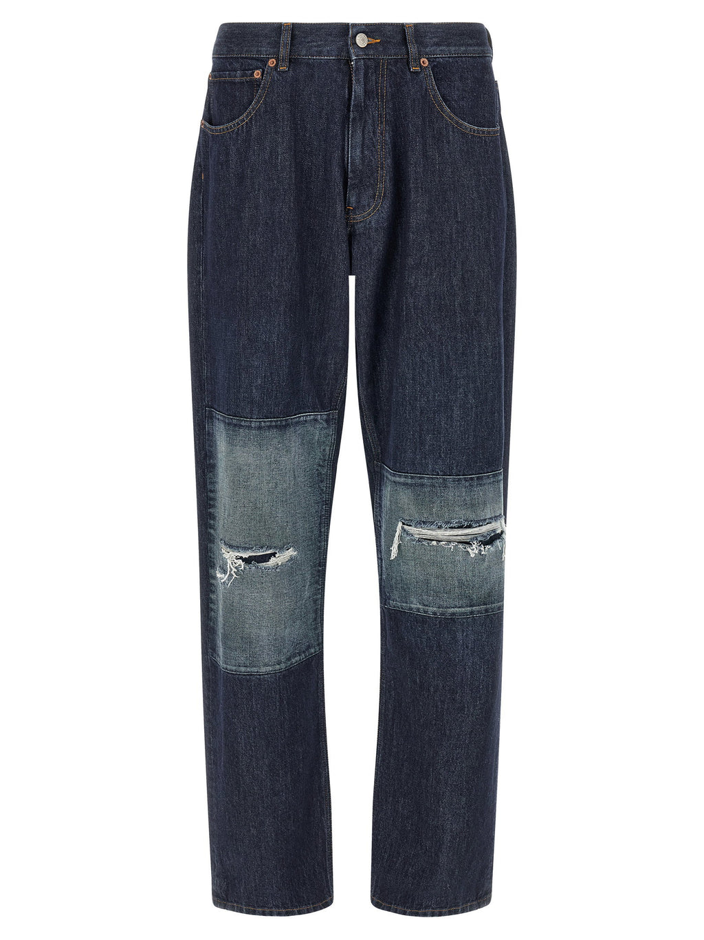 Mm6 Maison Margiela Patchwork Insert Jeans