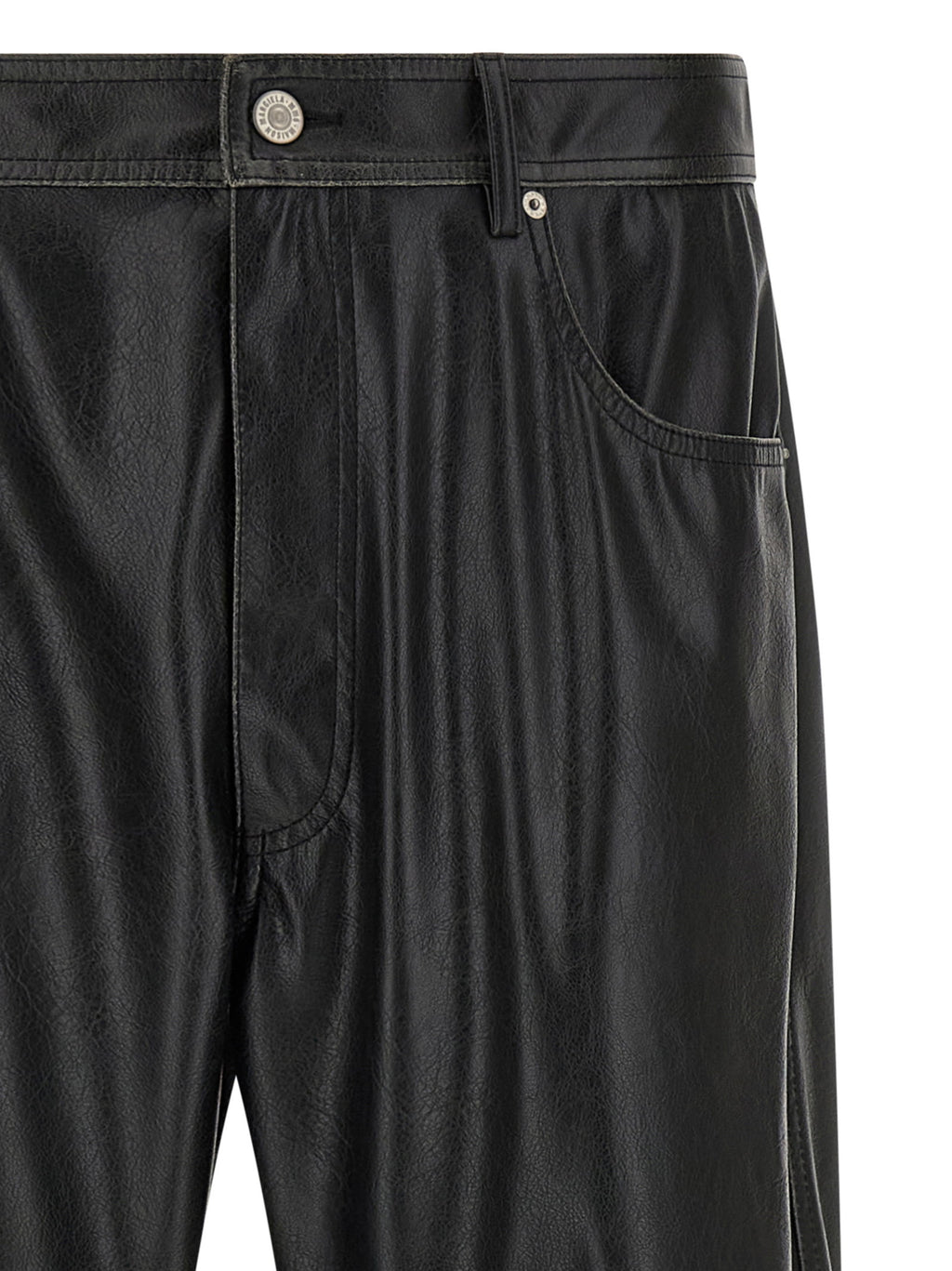 Mm6 Maison Margiela Leather-effect Pants