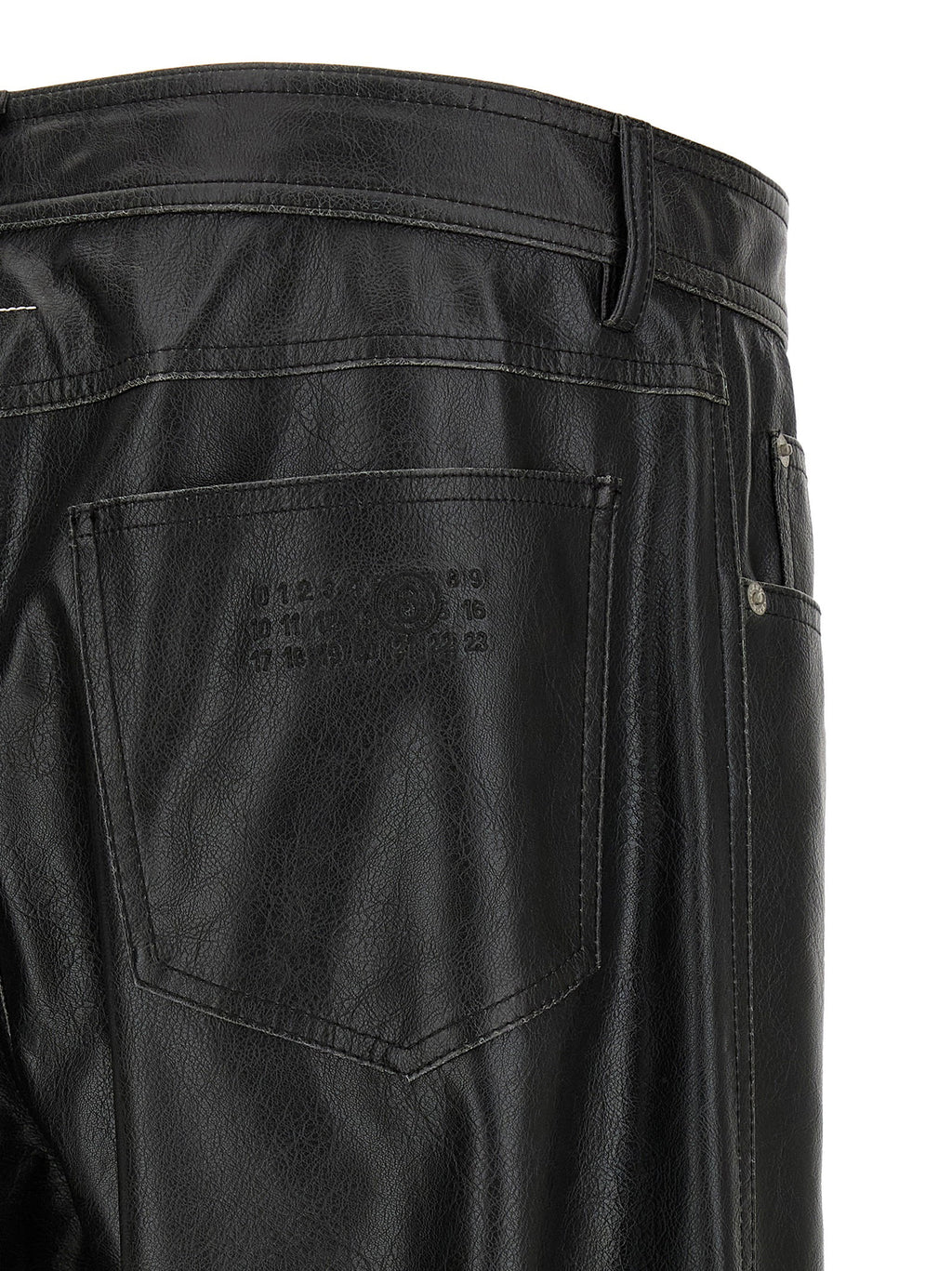 Mm6 Maison Margiela Leather-effect Pants