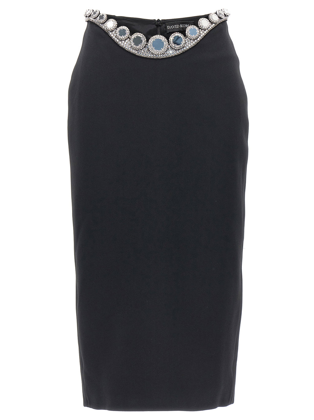 David Koma Puffer Circle Embroidery Skirt
