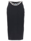 David Koma Puffer Circle Embroidery Skirt