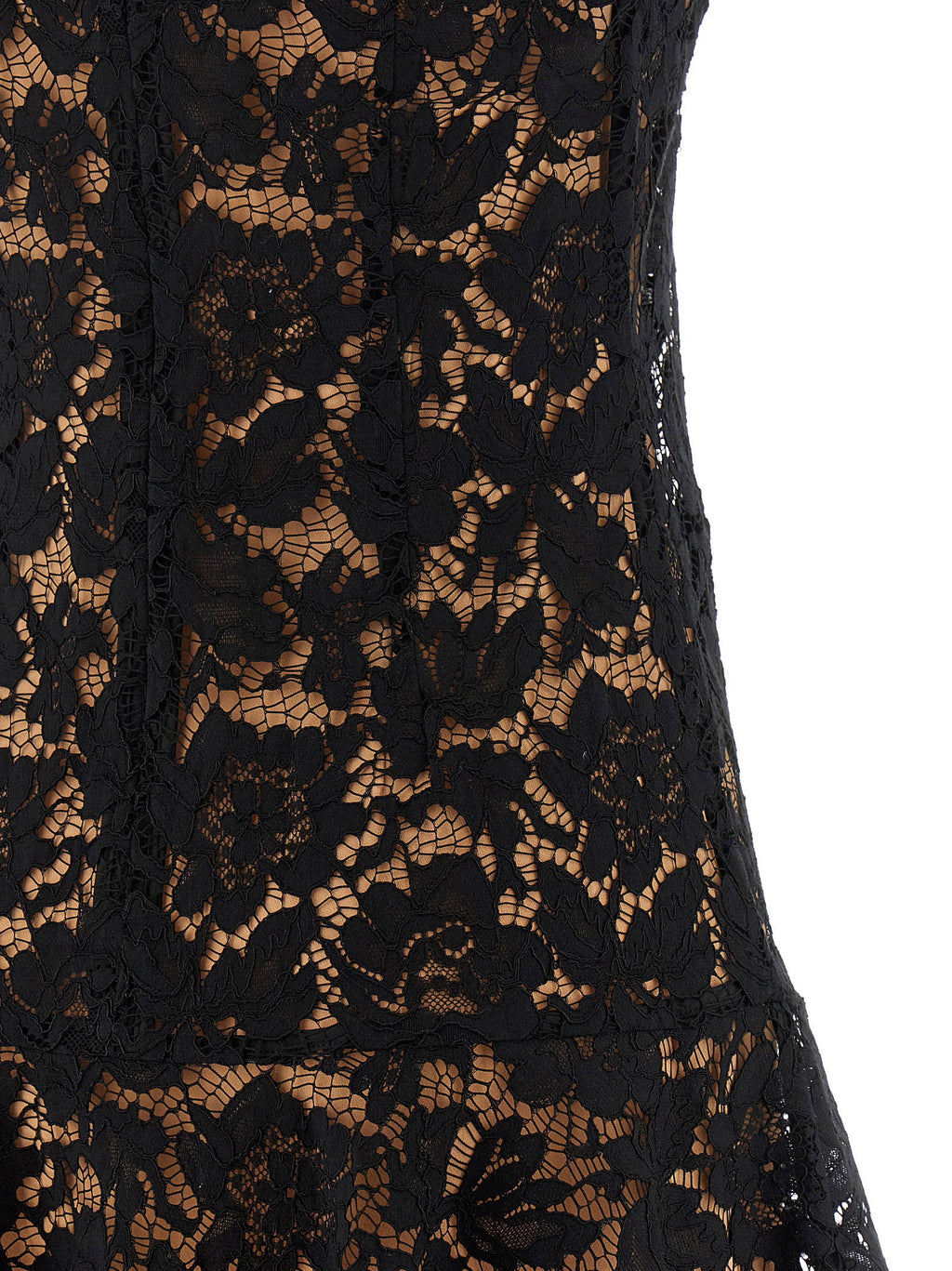 Self-Portrait Black Lace Crystal Dress
