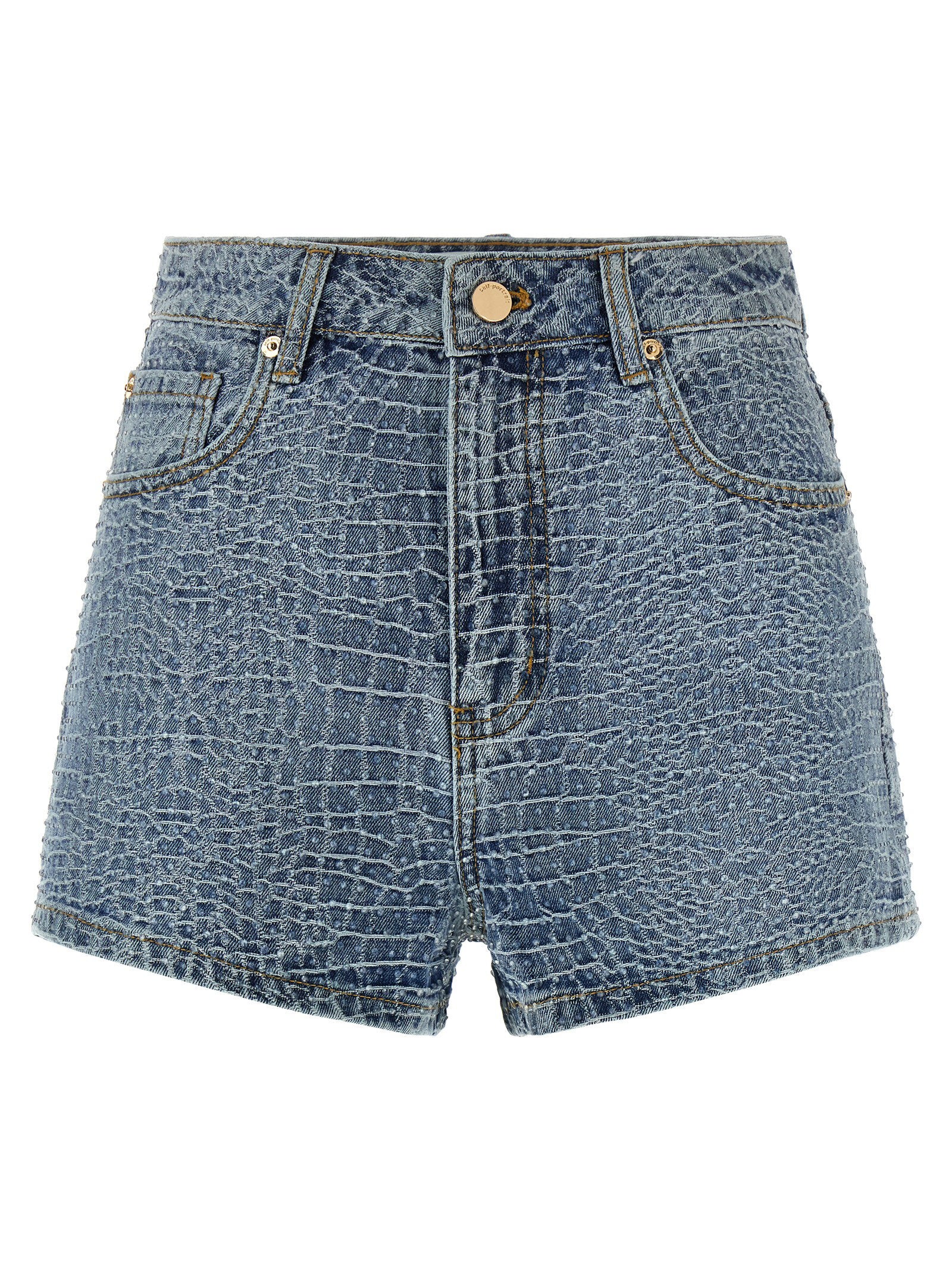 Self-Portrait Rhinestone Shorts