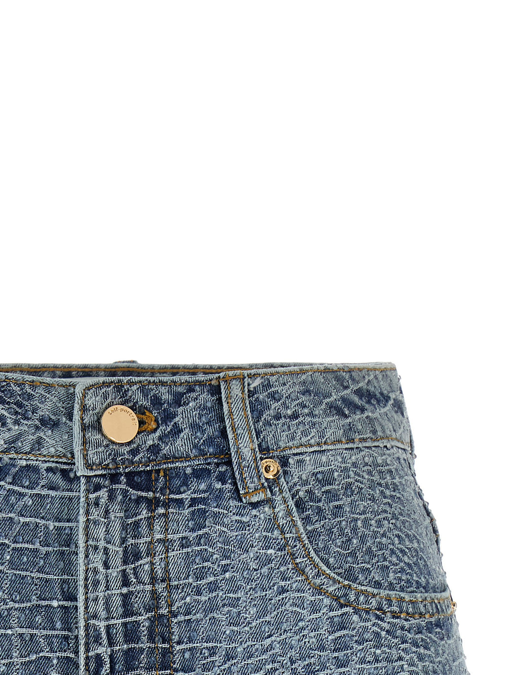 Self-Portrait Rhinestone Shorts