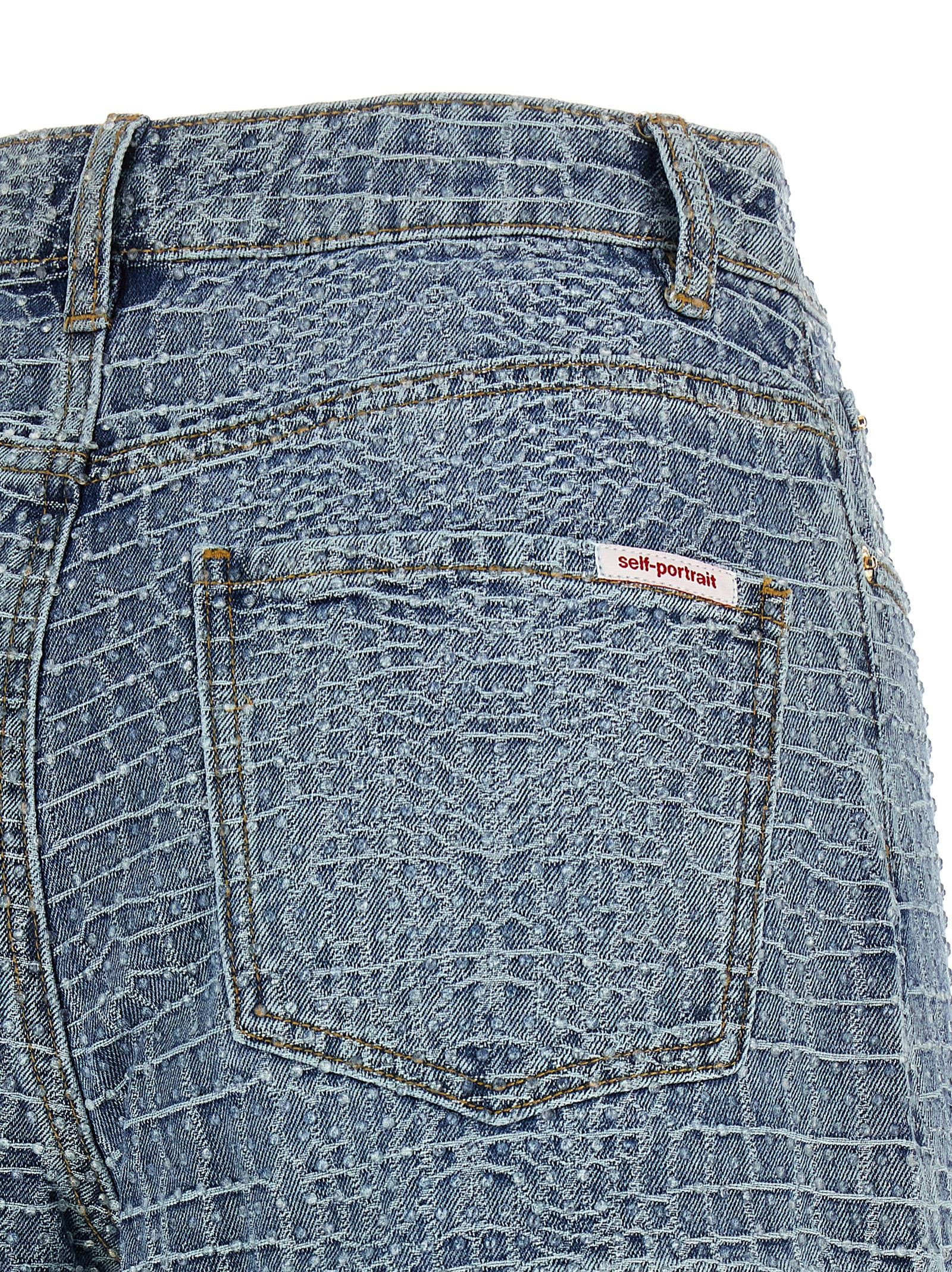 Self-Portrait Rhinestone Shorts