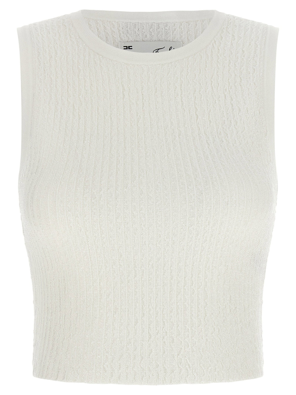 Elisabetta Franchi Ribbed Crop Top