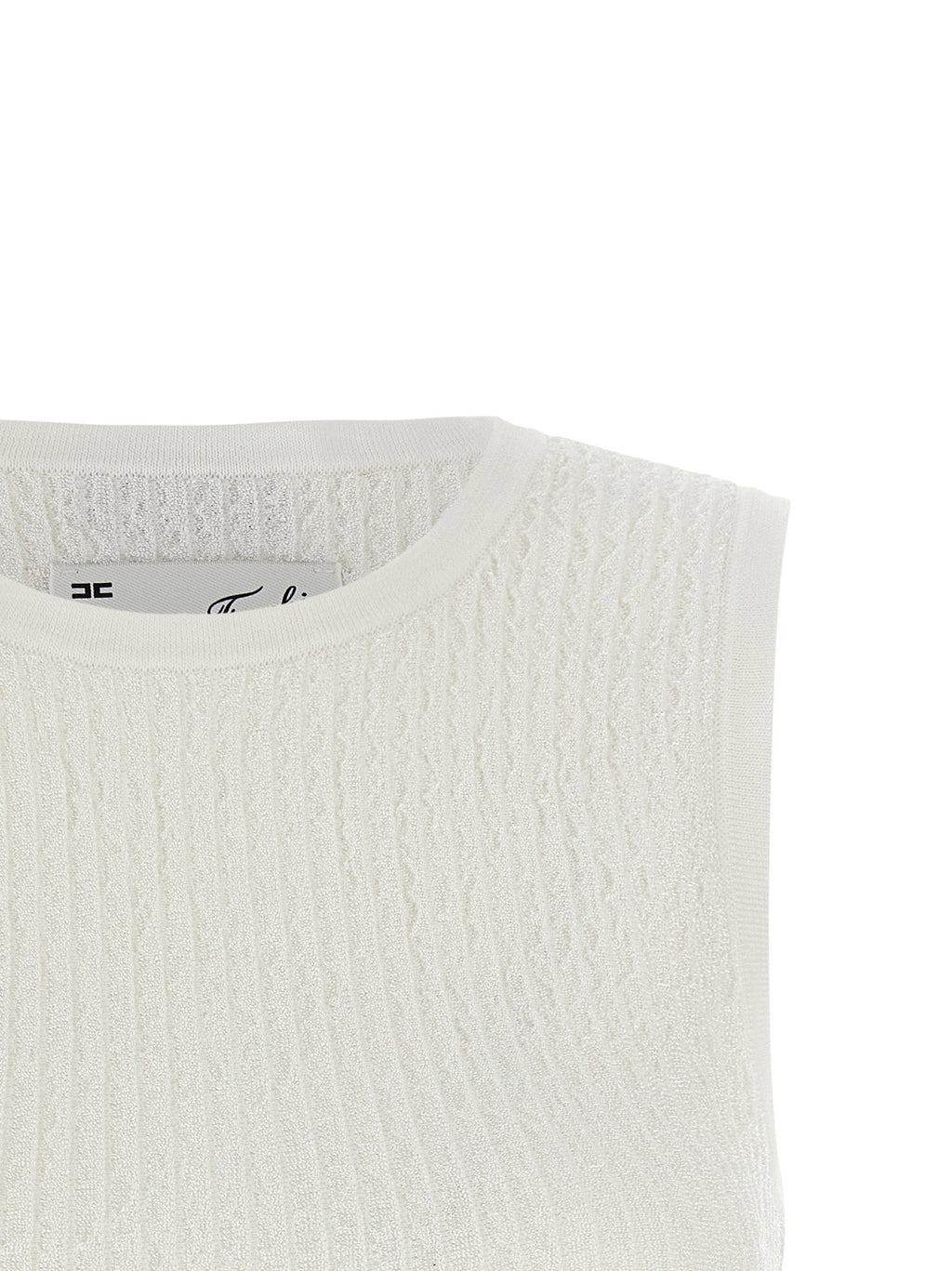 Elisabetta Franchi Ribbed Crop Top