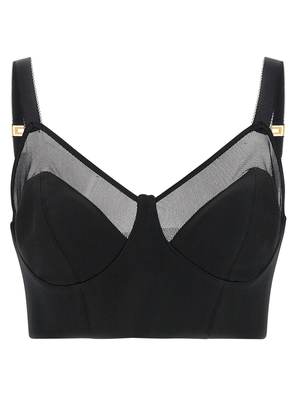 Elisabetta Franchi Cool Wool And Tulle Top