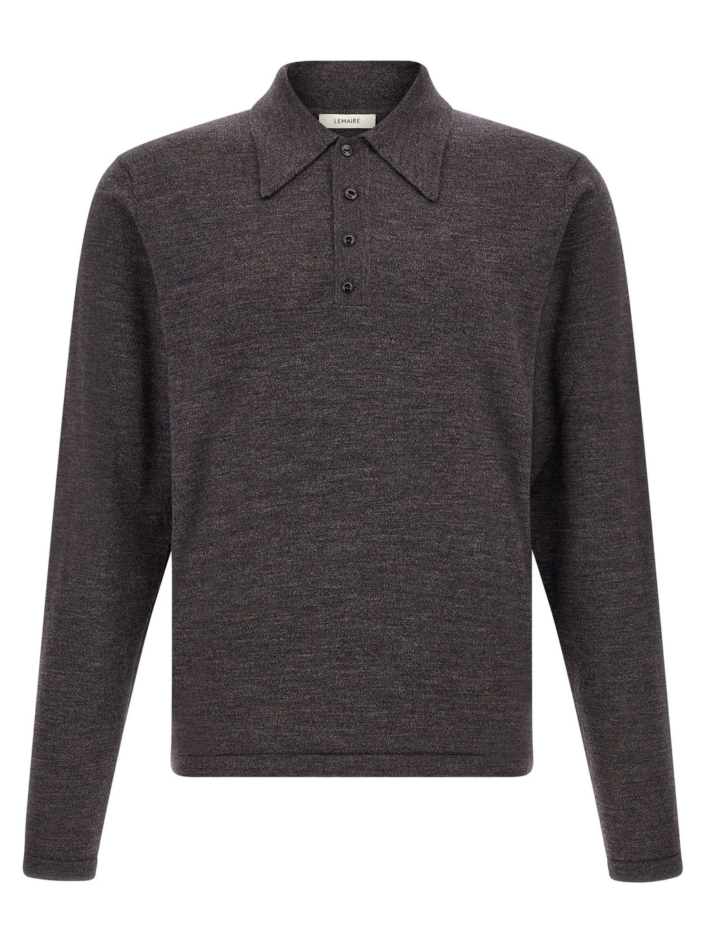 Lemaire Mouliné Wool Polo Shirt
