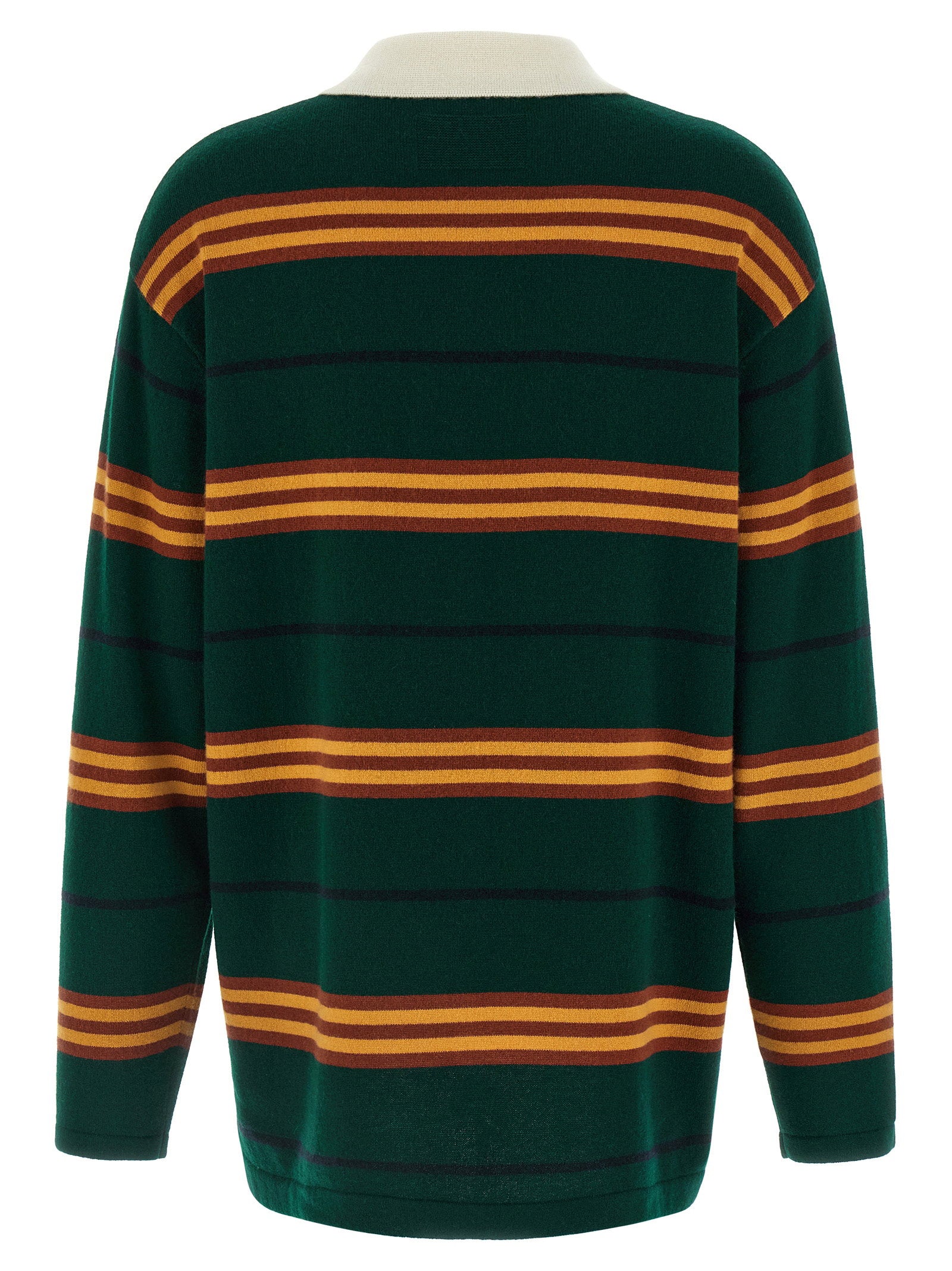 Guest In Residence Striped Rugby Polo Shirt