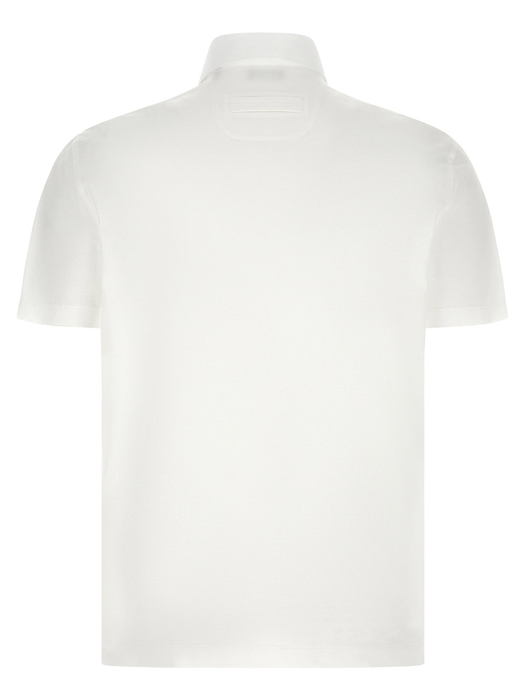 Zegna Piqué Cotton Polo Shirt