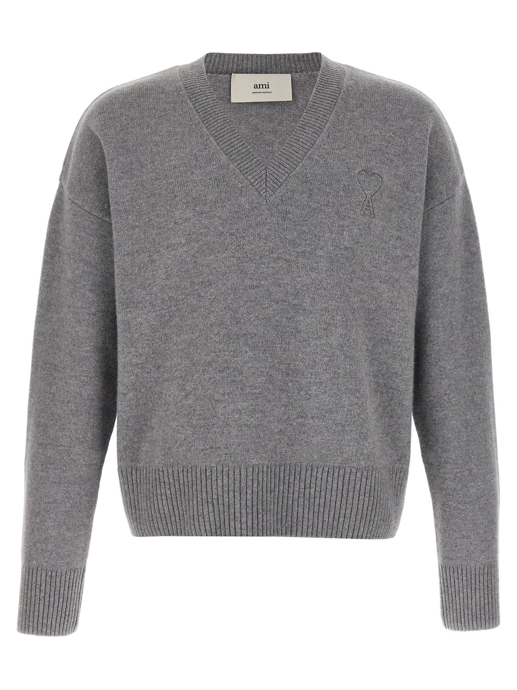 Ami Paris Puff Logo Patch Sweater