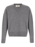 Ami Paris Puff Logo Patch Sweater